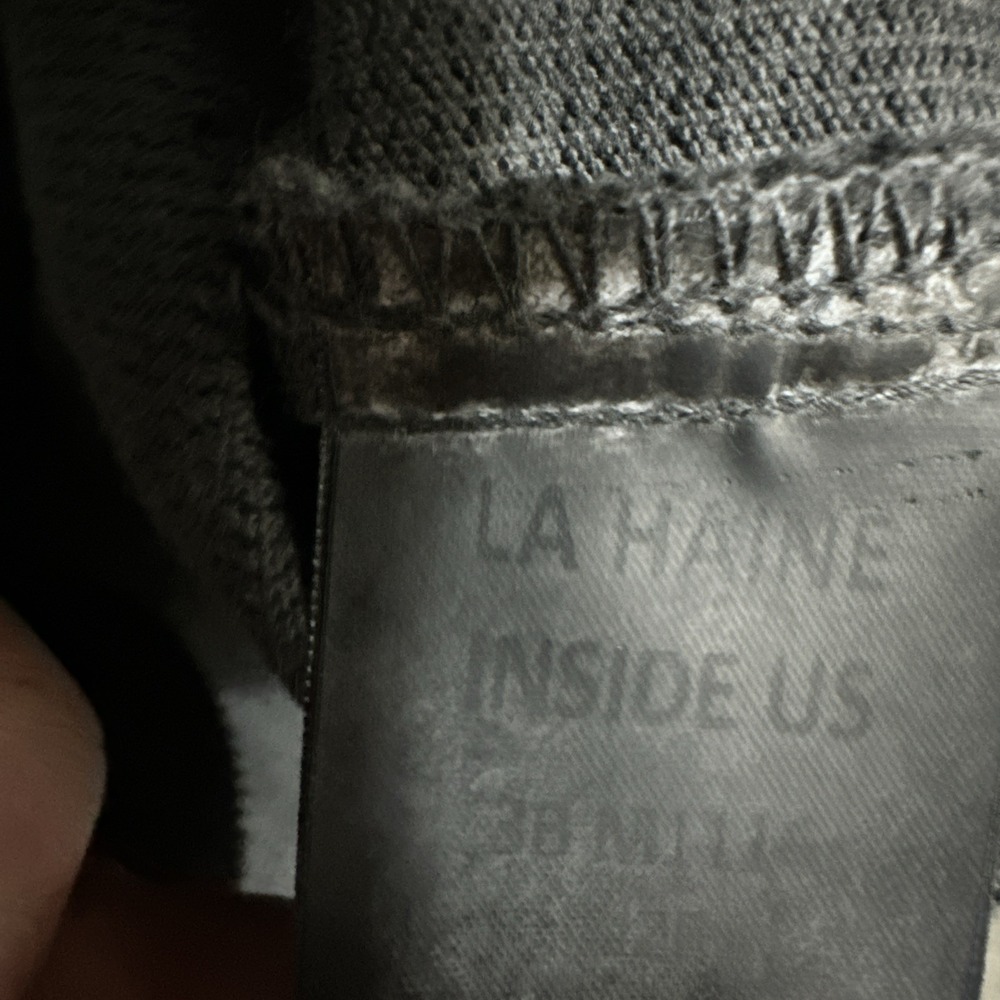 LA HAINE INSIDE US Men's‎ Designer Jacket Ribbed Dyed Cold Gun NWT Size L - Picture 8 of 9